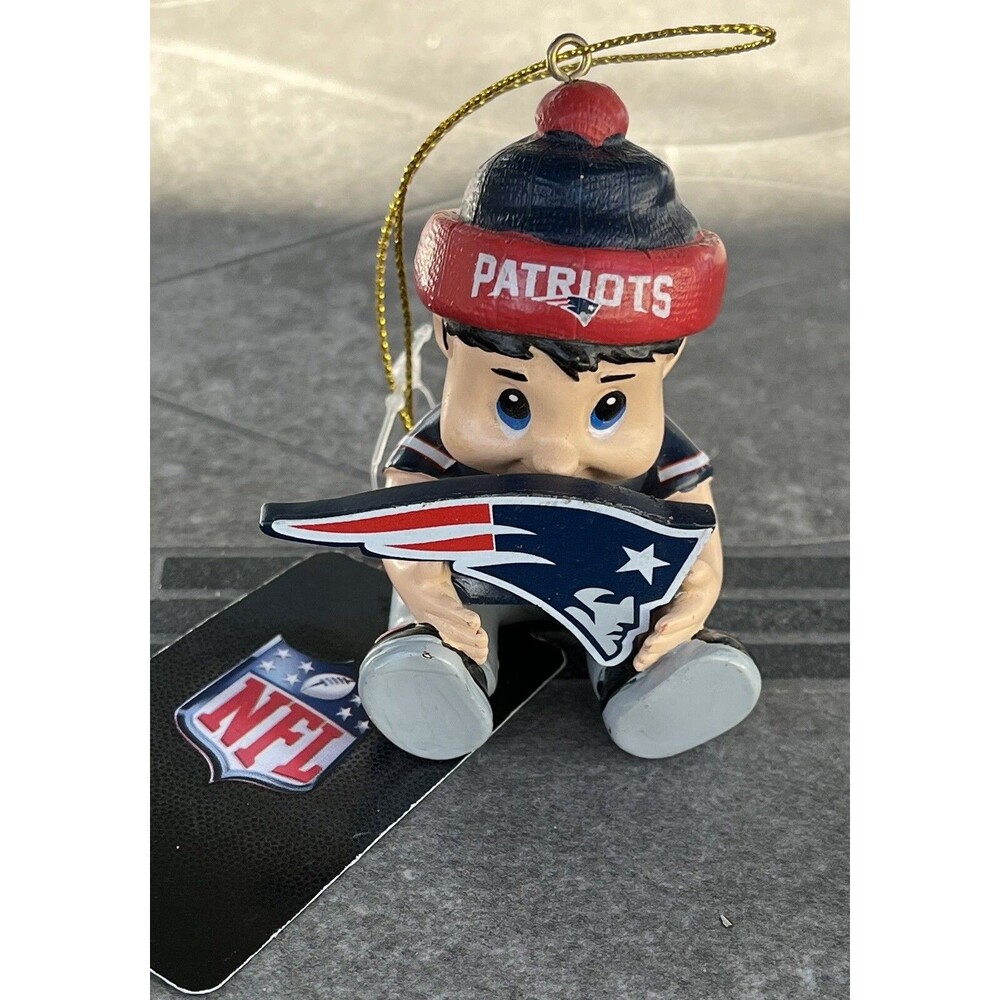 New England Patriots, New Lil Fan, NFL Christmas Ornament NWT